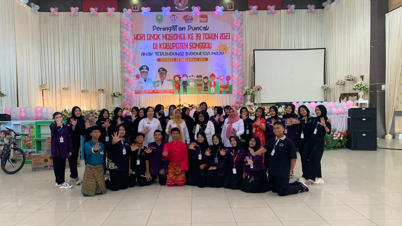 Puncak Perayaan Hari Anak Nasional yang ke 39 Tahun 2023 di Tingkat Kabupaten Sanggau